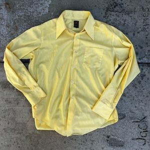 Vintage Jandy Place 1970s Permanent Press Button Down